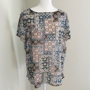 J Jill Short Sleeve Blouse